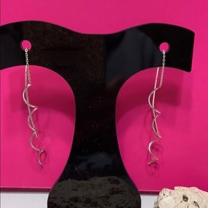 Threader Cork Screw Earrings